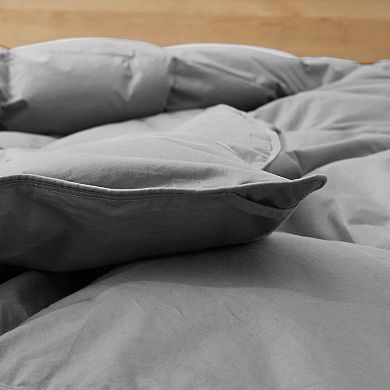 Unikome 100% Organic Cotton Medium Weight Goose Feathers Down Fiber Comforter