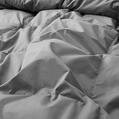 Unikome 100% Organic Cotton Medium Weight Goose Feathers Down Fiber Comforter
