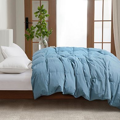 Unikome Hotel Style Bedding Comforter Organic Cotton All Season Goose Feathers Down Comforter