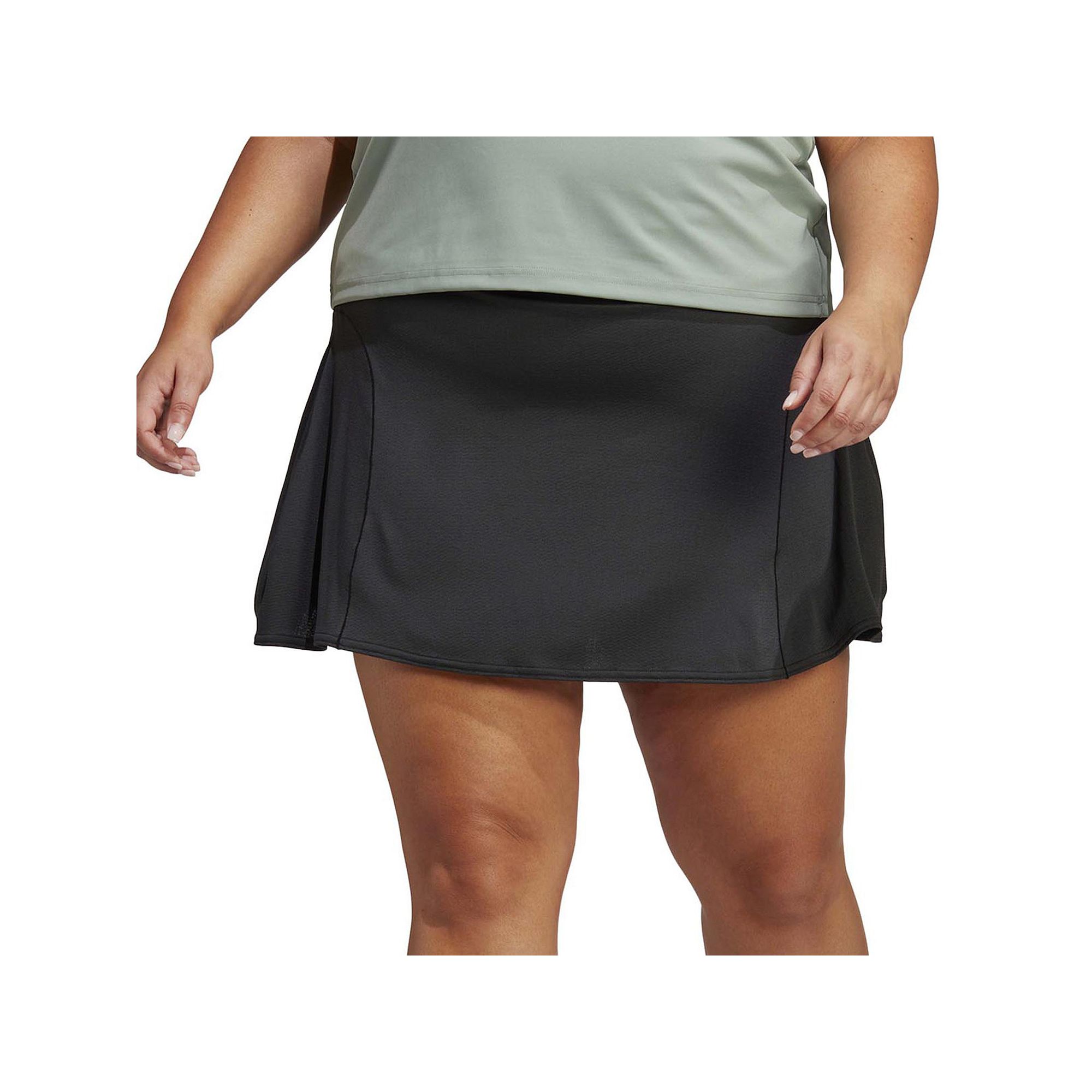 Plus Size adidas GAMESET Tennis Match Skirt, Womens, Size: 1XL, Black
