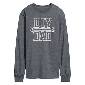 Men's DIY Dad Long Sleeve Graphic Tee