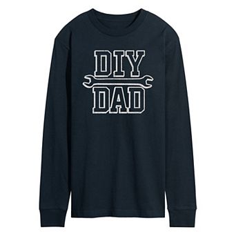 Men's DIY Dad Long Sleeve Graphic Tee