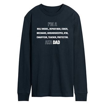 Men's I'm A Dad List Long Sleeve Graphic Tee