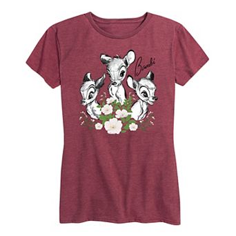 Disney's Bambi Women's Portrait Trio Graphic Tee