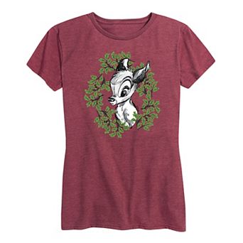 Disney's Bambi Women's Wreath Graphic Tee