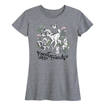 Disney's Bambi Women's Forest Friends Graphic Tee