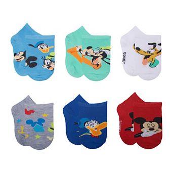 Disney's Mickey Mouse Fun House Toddler Boy 6-Pack Quarter Cut Socks
