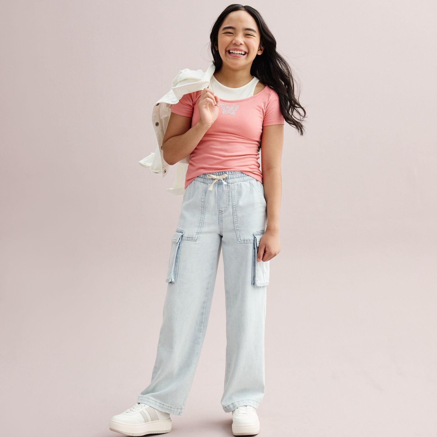 Vanilla Star Jegging Juniors – Gris/Noir, Taille 7 X 31 (neuf Avec étiquettes)