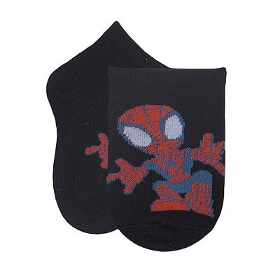 Boys Marvel Spidey & His Amazing Friends 6-Pack Quarter Cut Socks