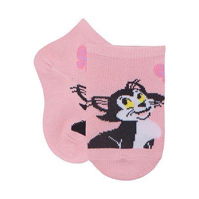 Disney's Minnie Mouse Toddler Girl 6-Pack Happy Vibes Quarter Cut Socks