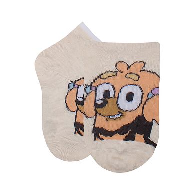 Boys Bluey 6-Pack Dog Party Quarter Cut Socks