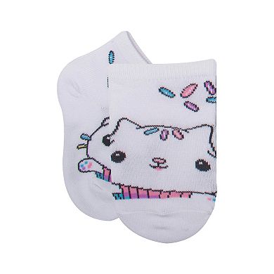Girls Gabby's Dollhouse 6-Pack Cat Party Quarter-Cut Socks