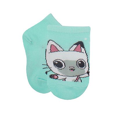 Girls Gabby's Dollhouse 6-Pack Cat Party Quarter-Cut Socks