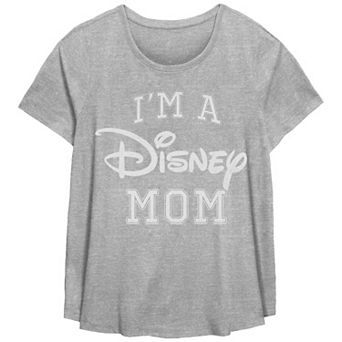 Disney's I'm A Disney Mom Varsity Style Women's Plus Graphic Tee