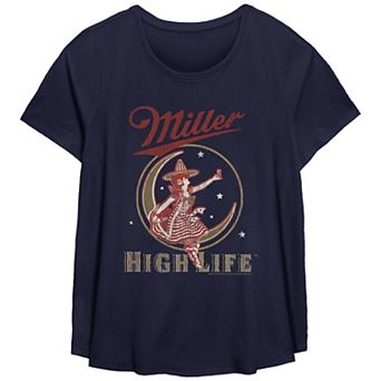 Plus Size Miller Highlife Moon Graphic Tee
