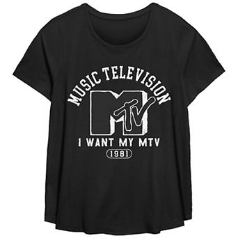 Plus Size MTV Music College Redux Graphic Tee