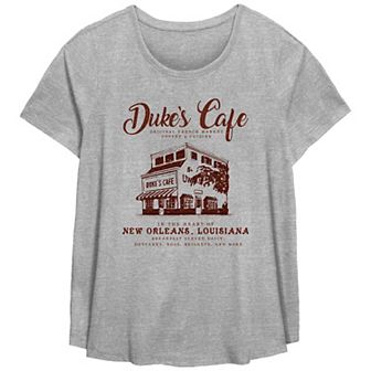 Disney's The Princess And The Frog Duke's Café Women's Plus Graphic Tee