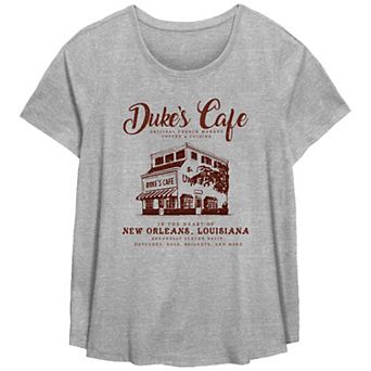 Disney's The Princess And The Frog Duke's Café Women's Plus Graphic Tee