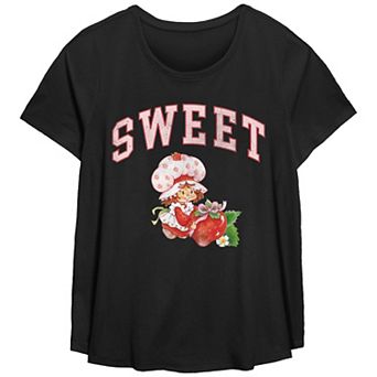 Plus Size Strawberry Shortcake Sweet Graphic Tee