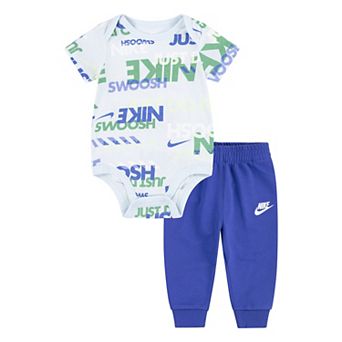 Baby Boys Nike Logo Bodysuit and Sweatpants 2 pc Set