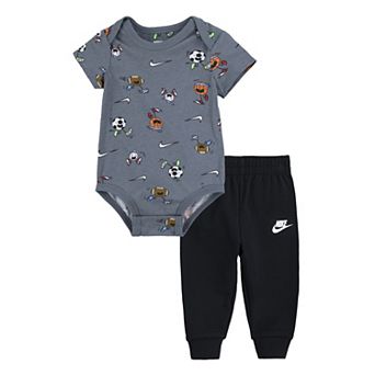 Baby Boys Nike Nikemoji Bodysuit and Sweatpants 2 pc Set