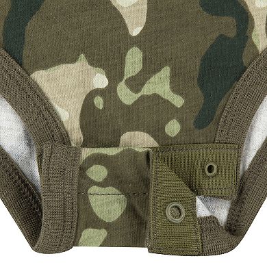 Baby Boys Nike Camo Long Sleeve Bodysuit and Sweatpants Set