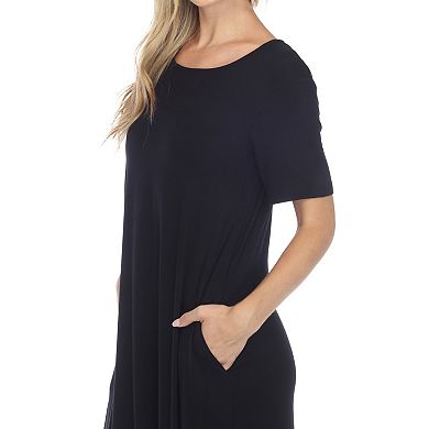 Women's Short Sleeve Midi Dress