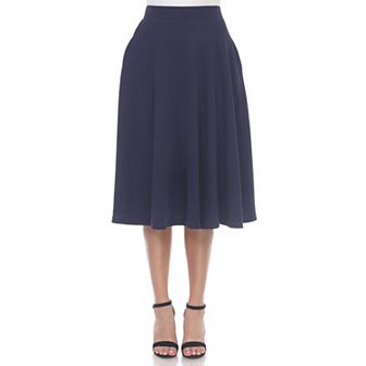 Women's Flared Midi Skirt
