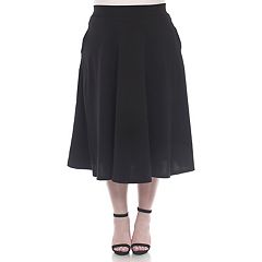 Kohls plus size long hotsell black skirt