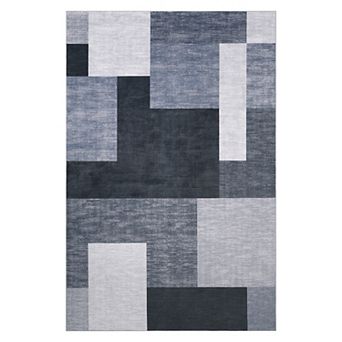 Garvee Modern Patchwork Geometric Indoor Area & Washable Soft Throw Carpet for Home Decor