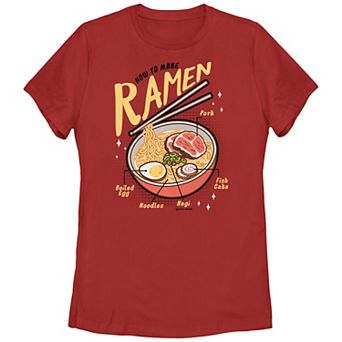 Juniors' How To Make Ramen Graphic Tee