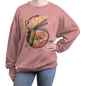 Juniors' How To Make Ramen Graphic Fleece
