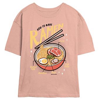 Juniors' How To Make Ramen Skimmer Graphic Tee