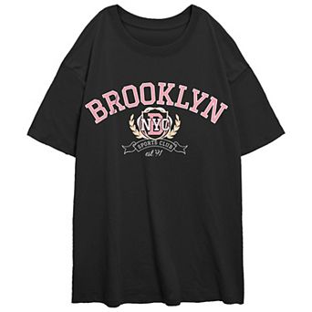 Juniors' Brooklyn Sports Club Oversize Graphic Tee