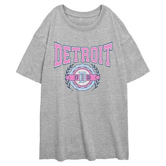 Juniors' Detroit 1701 Oversize Graphic Tee