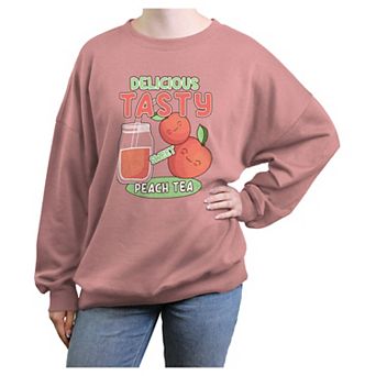 Juniors' Peach Tea Delicious Tasty Graphic Fleece