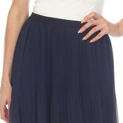 Women's Chiffon Pleated Midi Skirt