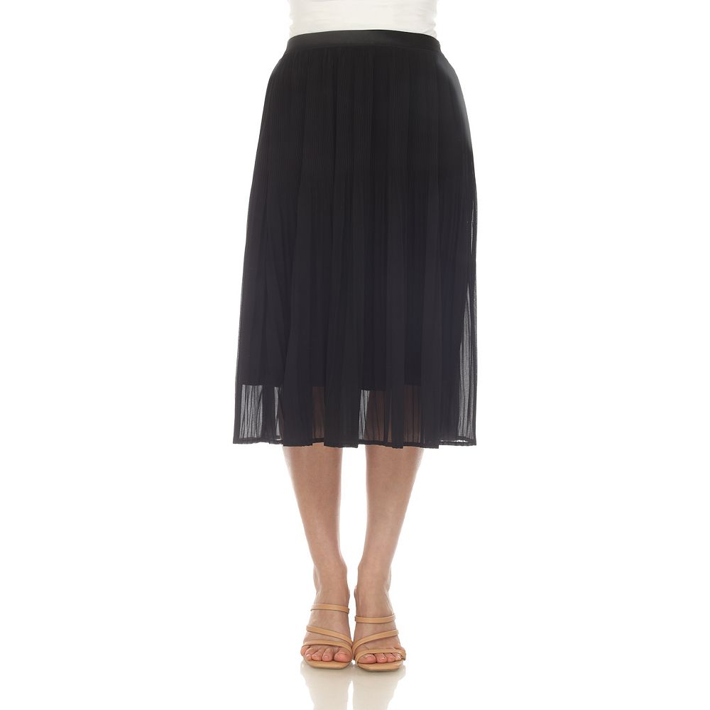 Women's Chiffon Pleated Midi Skirt