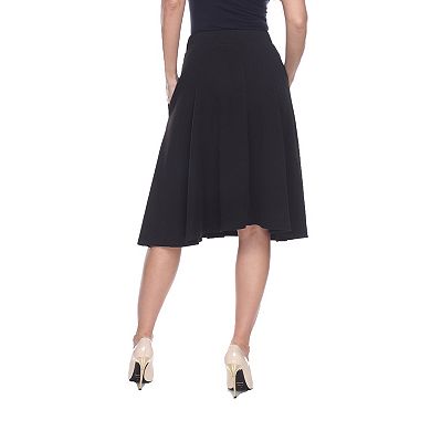 Women's Knee Length Flared Skirt