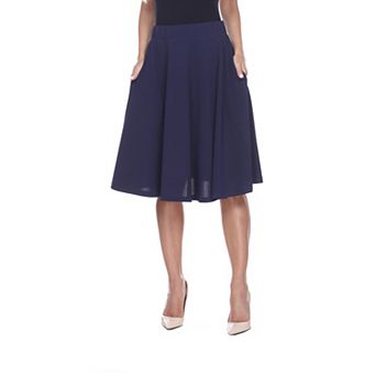 Women's Knee Length Flared Skirt