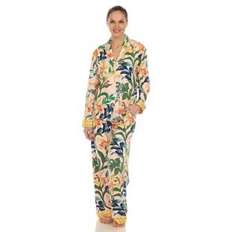 Women's Two Piece Wildflower Print Pajama Set
