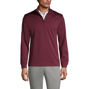 Men's Lands' End School Uniform Quarter Zip Pullover Sweatshirt