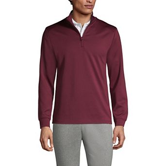 Men's Lands' End School Uniform Quarter Zip Pullover Sweatshirt