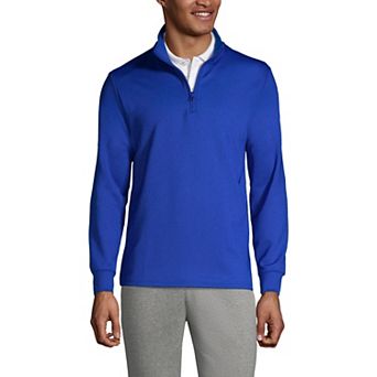 Men's Lands' End School Uniform Quarter Zip Pullover Sweatshirt