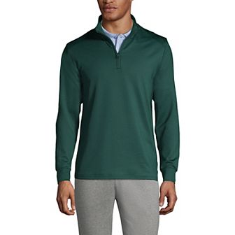 Men's Lands' End School Uniform Quarter Zip Pullover Sweatshirt