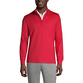 Men's Lands' End School Uniform Quarter Zip Pullover Sweatshirt