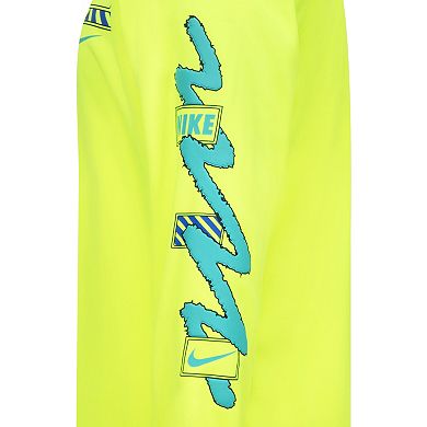 Boys 4-7 Nike Swoosh Scribble Dri-FIT Long Sleeve T-shirt