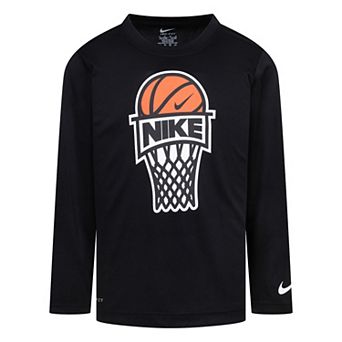 Boys 4-7 Nike Basketball Badge Dri-FIT Long Sleeve T-shirt