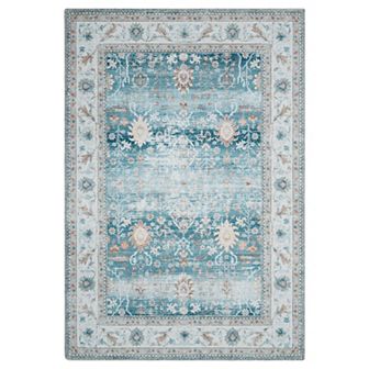Garvee Transitional Floral Area & Oriental Washable Floor Carpet for Home Decor