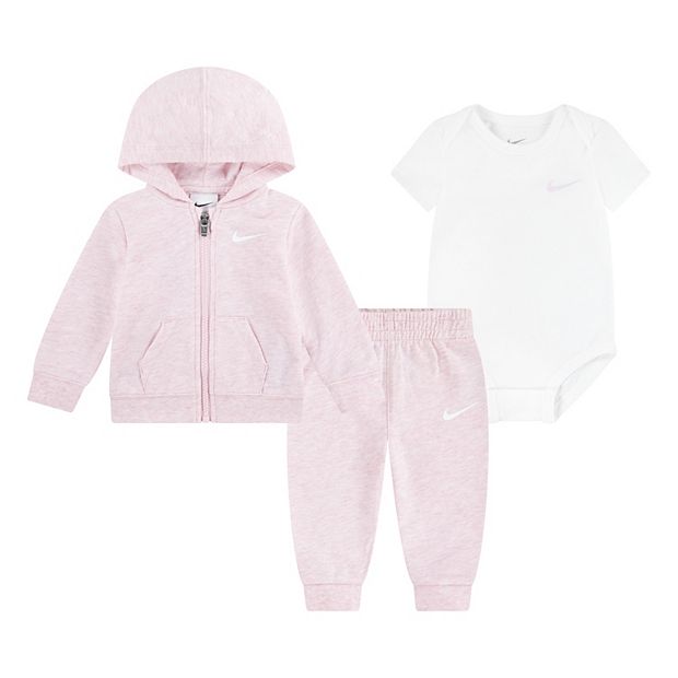 い　ご購入前にプロフ必ずお読み下さいさま専用 Baby Nike Bodysuit Full-zip Hoodie And Sweatpants 3-Piece Set